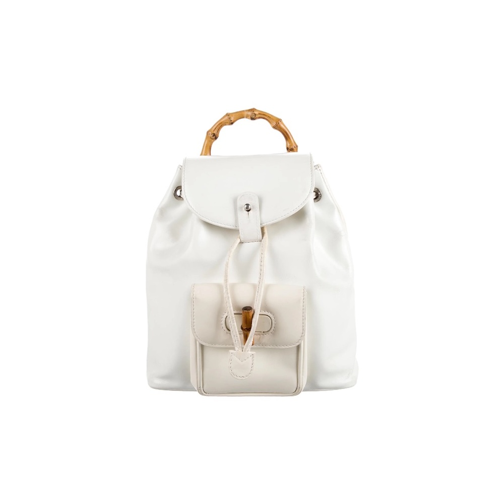GUCCI Mini Bamboo Leather Backpack Vintage (Authenticated)